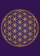 Buddha-Karte 'Blume des Lebens' /VPE10