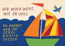 Claire-Postkarte Der Wind weht VE10