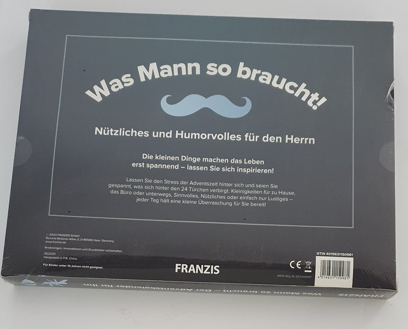 Was Mann so braucht- Adventskalender