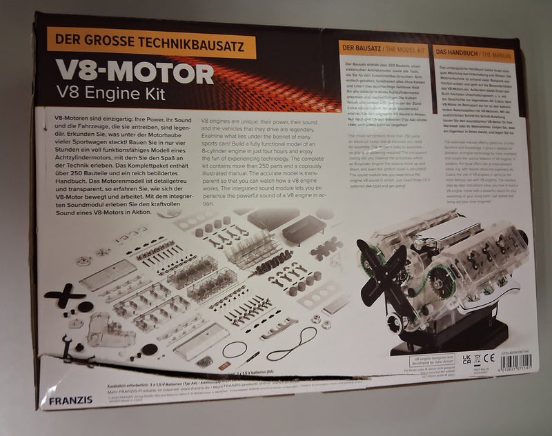 Der große Technikbausatz V8-Motor