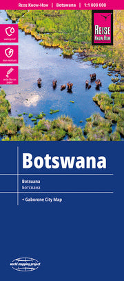 Reise Know-How Landkarte Botswana (1:1.000.000), Botsuana-2024