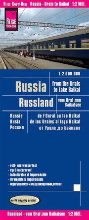 Landkarte Russland,Ural,Baikalsee 1:2Mio