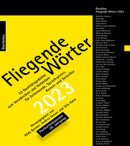 Fliegende Wörter 2023. Postkartenkalender