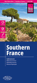 Landkarte Südfrankreich