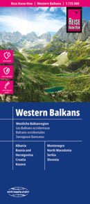 Landkarte Westliche Balkanregion 1:725'