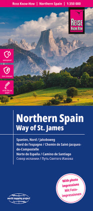 Landk. Spanien Nord/Jacobsweg 1:350'-2022