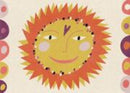 Claire-Postkarte Sonne VE10