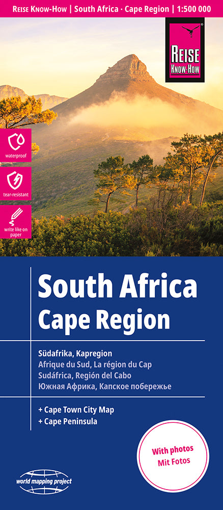 Reise Know-How Landkarte Südafrika Kapregion / South Africa, Cape Region-2024