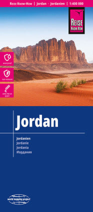 Reise Know-How Landkarte Jordanien / Jordan (1:400.000)-2023