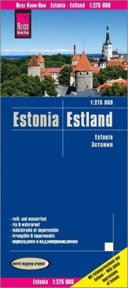 Reise Know-How Landkarte Estland (1:275.000), Estonia / Estonie-2023