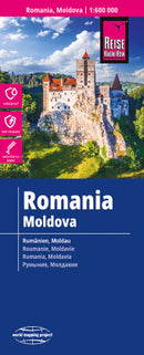 Landkarte Rumänien, Moldau / Romania, Moldova 1:600.000-2022