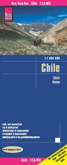 Reise Know-How Landkarte Chile (1:1.600.000). Chili-2020