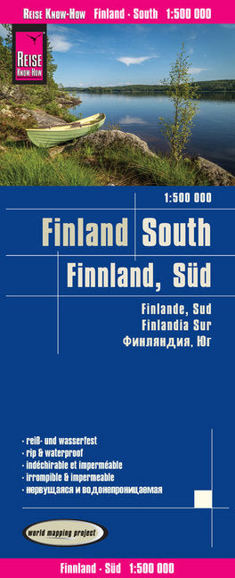 Reise Know-How Landkarte Finnland, Süd (1:500.000). Finland,South