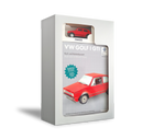 VW GOLF I GTI, Kartonbausatz 1:18 + Modellauto 1:38