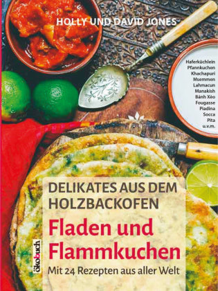 Delikates aus dem Holzbackofen -Fladen und Flammkuchen