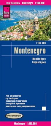 Reise Know-How Landkarte Montenegro (1:160.000)-2024