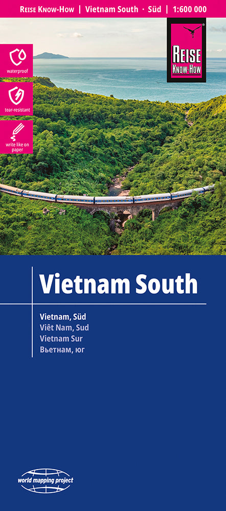 Reise Know-How Landkarte Vietnam Süd (1:600.000)-2024