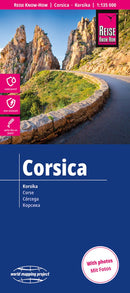 Reise Know-How Landkarte Korsika | Corsica (1:135.000)