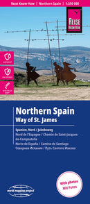 Reise Know-How Landkarte Nordspanien mit Jakobsweg-2026