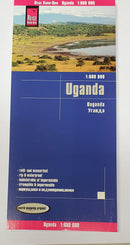 Landkarte Uganda, 2019