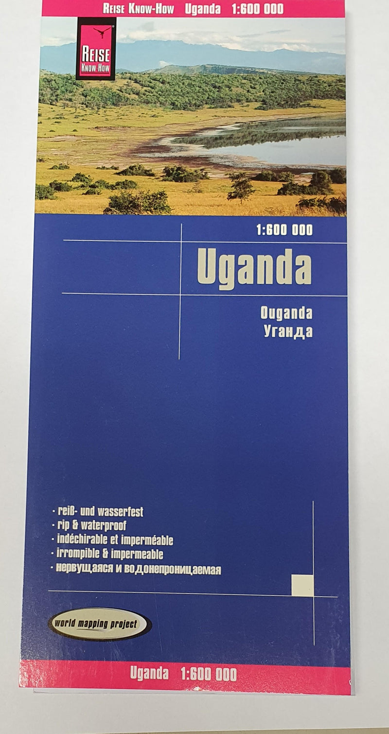 Landkarte Uganda, 2019