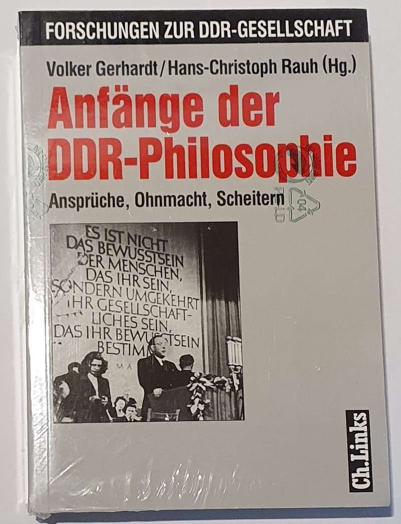 Anfänge der DDR-Philosophie