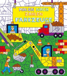 Malen nach Zahlen Kinder: Fahrzeuge