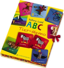ABC-Tier-Memo 64 farbige Memokarten in einer Geschenkbox