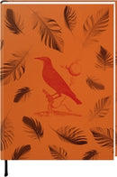 Pasta für Nachtigallen Notizbuch groß - Motiv Schwarze Federn