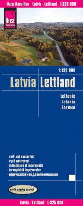 Reise Know-How Landkarte Lettland / Latvia