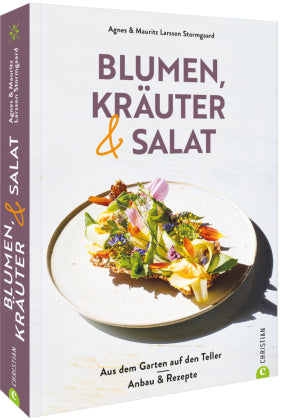 Blumen, Kräuter und Salat