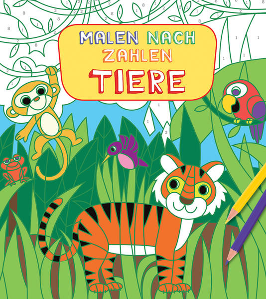 Malen nach Zahlen für Kinder: Tiere