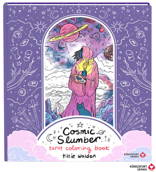 Cosmic Slumber Tarot Coloring Book