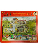 Wimmel-Rahmenpuzzle Herbst Motiv Wohnhaus